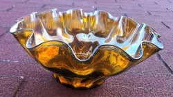 Borostyán Fújt üveg Asztalközép