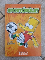 Tesco Sportőrület Simpsons mappa hűtőmágnessel