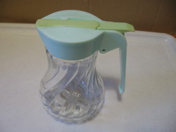 Retro stoha syrup dispenser with blue top