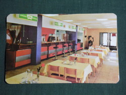 Card calendar, brand food bar, Kecskemét, 1978