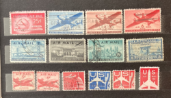 Repülőgépek USA bélyegeken