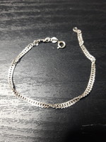 Silver bracelet - twisted style - 18 cm