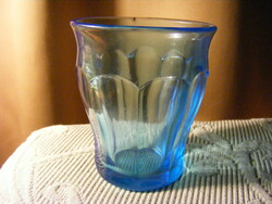 Old large blue glass coffee cup