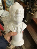Porcelain bust, Hungarian celebrity, height 22 cm.