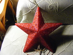 Plastic red star lamp
