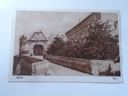 D198855 cable car castle 1940k old postcard bártfay - gönc szákad