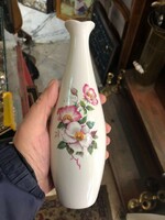 Aquincum retro graceful vase made of porcelain, 21 cm.