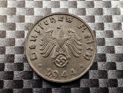 Németország - Harmadik Birodalom 1 reichspfennig, 1944 Verdejel "B" - Bécs