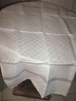 Beautiful white-purple damask napkin in new condition