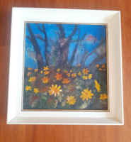 Sárga virágok, ismeretlen festmény- Képcsarnokos korszakból