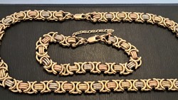 Gold necklace and bracelet for sale! 54.3 grams! 14 Karat (585)