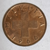 1966. Svájc 2 Rappen (B) (582)