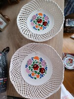 Kalocsai mintás Bodrogkeresztúri  kerámia tányér (25 cm)
