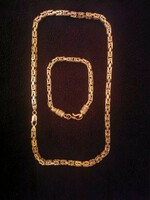 105 Gr silver king necklace-bracelet set. 925
