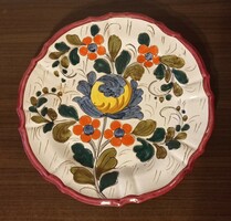Marked Italian handmade wall plate, 30 cm