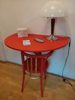 Falra szerelhető lehajtható tömörfa asztal, íróasztal, étkezőasztal
