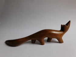 Minimalist wooden fox