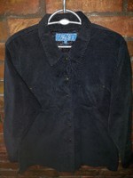 Blue 22 women's black velvet shirt uk18