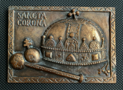 Magyar Szent Korona (13,5 cm x 19 cm) - plakett
