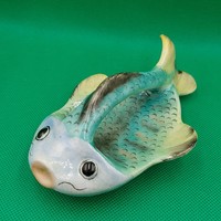 Bodrogkeresztúr ceramic fish-shaped bowl