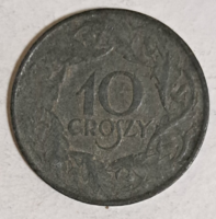 1923. Poland 10 groszy (585)