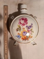 Old Hungarian porcelain flask with marked bottom
