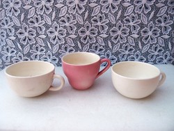 3 granite tea cups