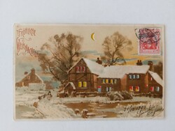 Régi képeslap 1907 karácsonyi levelezőlap