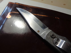 Taktikai kés  , Dixos  rostfrei KRUPP WNR4034 + 55 HRC  , penge 8 cm , teljes hossz 18 cm