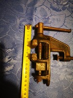 Antique tool cast iron vise clamp
