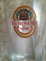 Borsodi sör  gyüjtöi  pohár hibatlan
