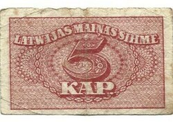 5 Kap kapeikas 1920 Latvia
