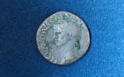 Claudius (41-54)!!! As (Minerva pajzzsal) | 1 db római bronz érem