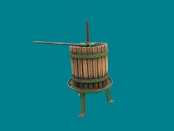 Small grape press for use or decoration