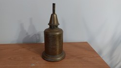 (K) old pigeon copper kerosene lamp