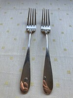2 antique 13 lat silver forks
