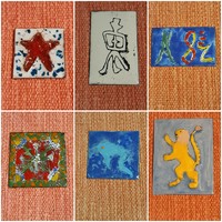 Fire enamel pictures in different sizes