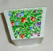 Herend flower pattern with openwork side wall porcelain - caspo