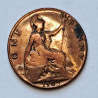 1902. England v. George 1 penny 1902 (158)