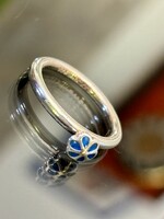 Gyönyörű ezüst gyűrű, virág motívummal