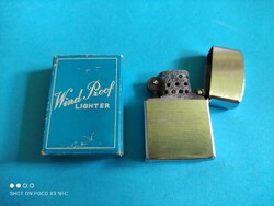 Old zippo wind proof lighter in its box