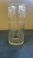 Huge polished lead crystal vase 40 cm