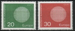 Postatiszta Bundes 1669 Mi 620-621      0,80 Euró