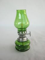 Zöld üveg mini petróleumlámpa