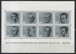 Postatiszta Bundes 1608  Mi Blokk 3     8,00 Euró