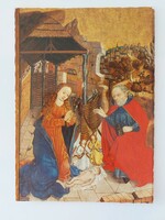 Régi karácsonyi képeslap művészeti levelezőlap