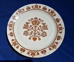 Alföldi large wall plate with brown pattern