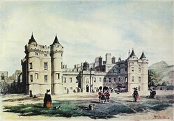 1P156 Keretezett Holyrood palace Edinburgh 24 x 31.5 cm