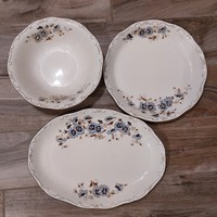 Zsolnay tableware with cornflower pattern