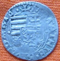 I.Mátyás 1458-1490 ezüst denár,ÉH K-P rozetta